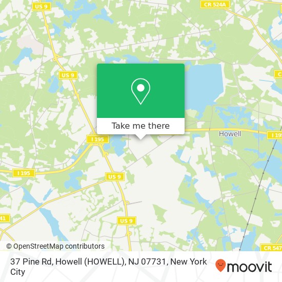 37 Pine Rd, Howell (HOWELL), NJ 07731 map