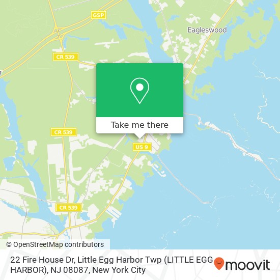 22 Fire House Dr, Little Egg Harbor Twp (LITTLE EGG HARBOR), NJ 08087 map