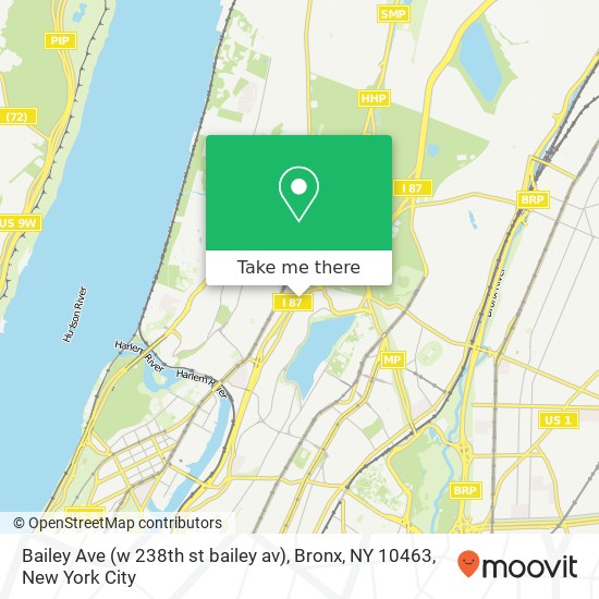 Bailey Ave (w 238th st bailey av), Bronx, NY 10463 map