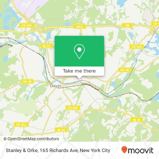 Mapa de Stanley & Orke, 165 Richards Ave