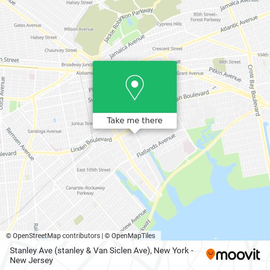 Mapa de Stanley Ave (stanley & Van Siclen Ave)