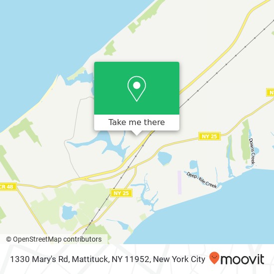 Mapa de 1330 Mary's Rd, Mattituck, NY 11952