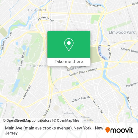 Main Ave (main ave crooks avenue) map