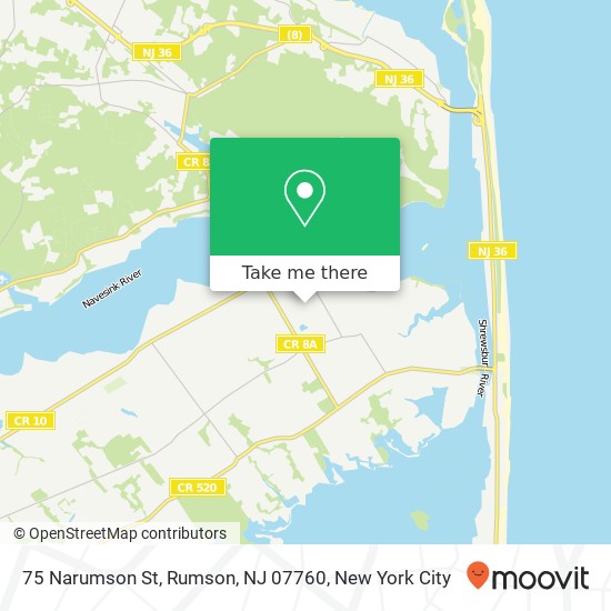 75 Narumson St, Rumson, NJ 07760 map