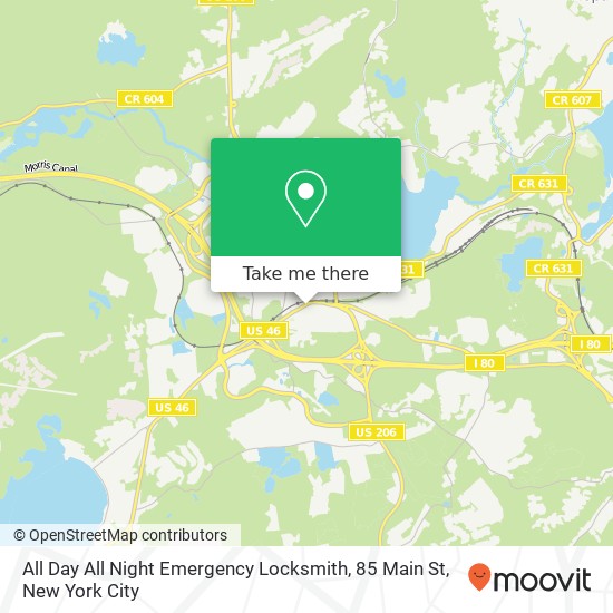 Mapa de All Day All Night Emergency Locksmith, 85 Main St