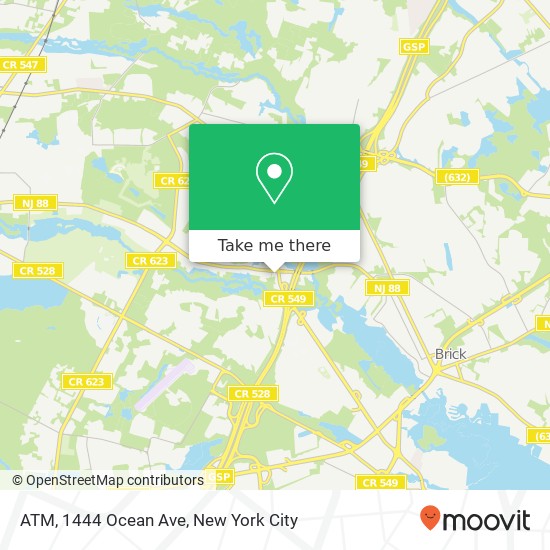 ATM, 1444 Ocean Ave map
