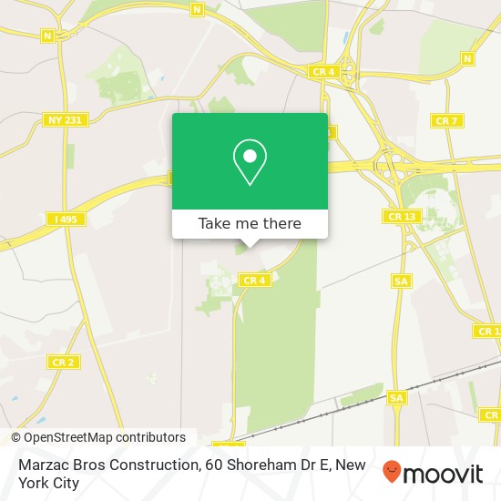 Mapa de Marzac Bros Construction, 60 Shoreham Dr E