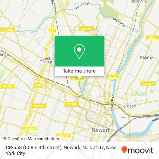 CR-658 (658 n 4th street), Newark, NJ 07107 map