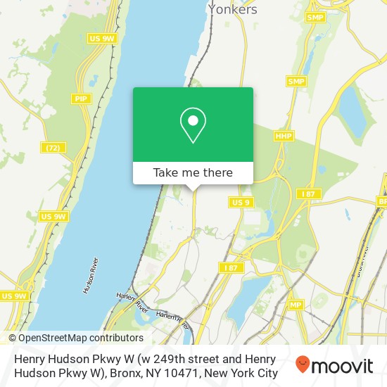 Henry Hudson Pkwy W (w 249th street and Henry Hudson Pkwy W), Bronx, NY 10471 map