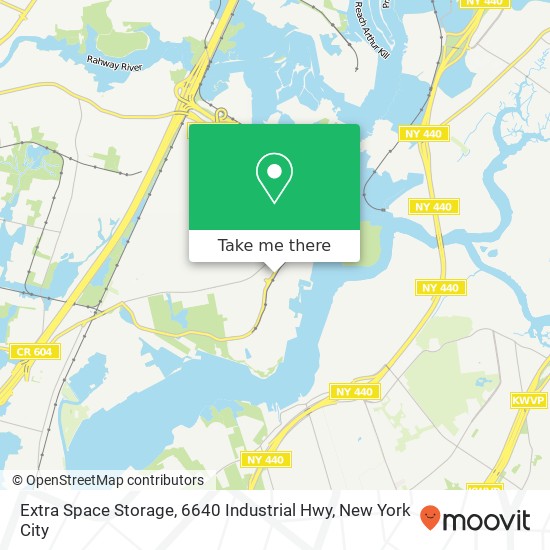 Mapa de Extra Space Storage, 6640 Industrial Hwy