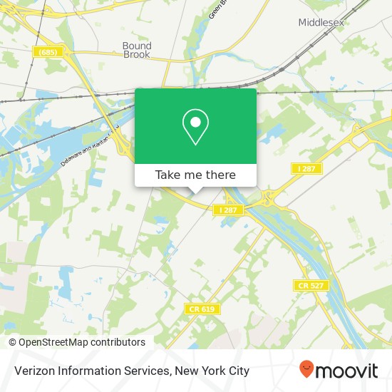 Mapa de Verizon Information Services