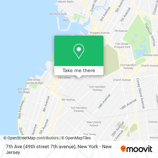 Mapa de 7th Ave (49th street 7th avenue)