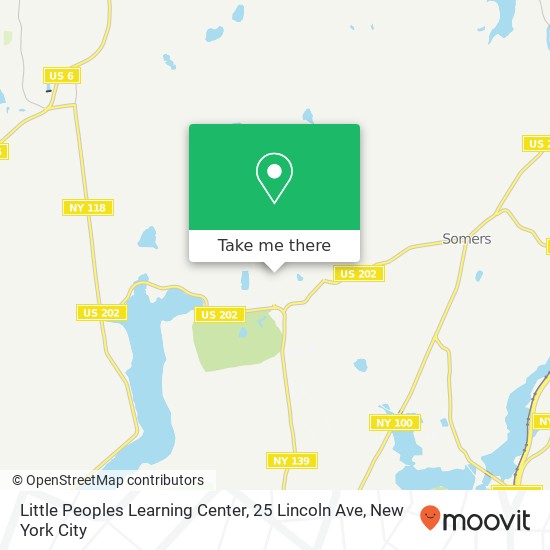 Mapa de Little Peoples Learning Center, 25 Lincoln Ave