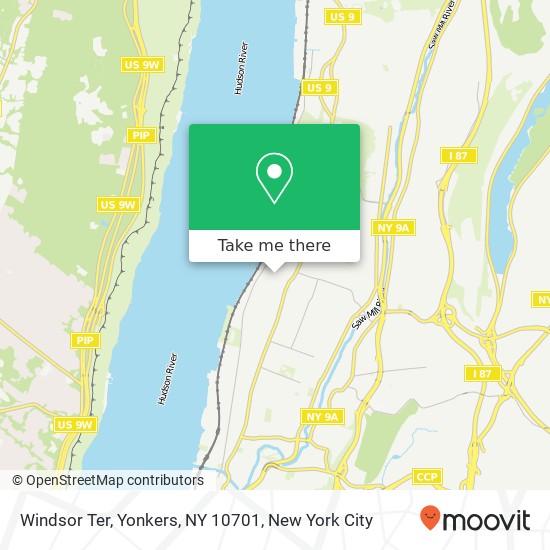 Mapa de Windsor Ter, Yonkers, NY 10701