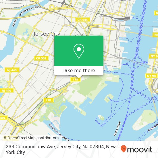 233 Communipaw Ave, Jersey City, NJ 07304 map