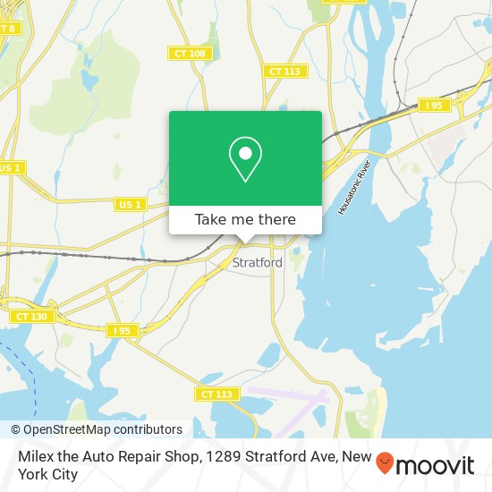 Milex the Auto Repair Shop, 1289 Stratford Ave map