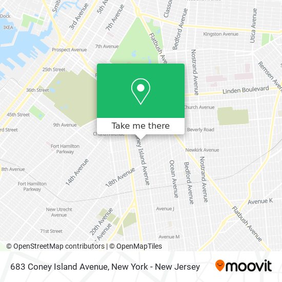 683 Coney Island Avenue map