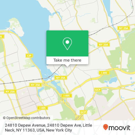 24810 Depew Avenue, 24810 Depew Ave, Little Neck, NY 11363, USA map