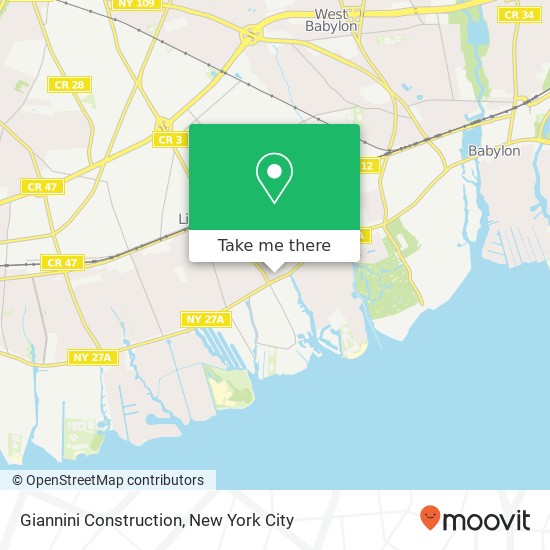 Mapa de Giannini Construction