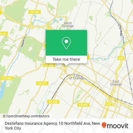 Destefano Insurance Agency, 10 Northfield Ave map