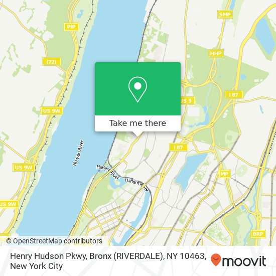 Henry Hudson Pkwy, Bronx (RIVERDALE), NY 10463 map