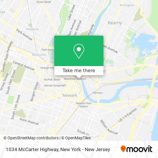 Mapa de 1034 McCarter Highway