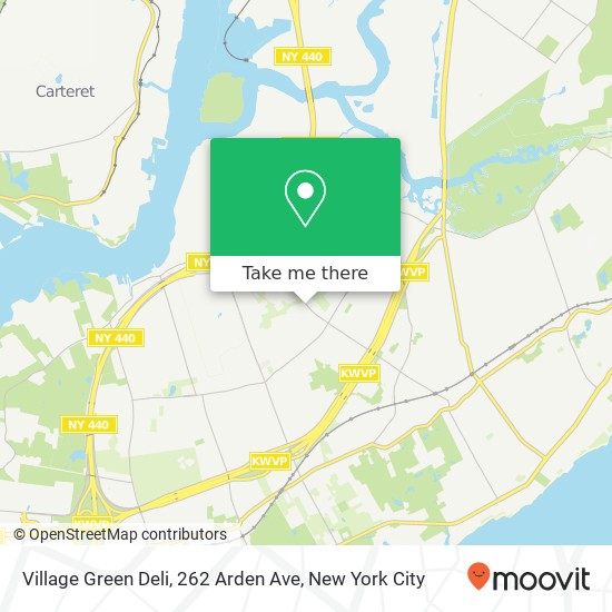 Mapa de Village Green Deli, 262 Arden Ave