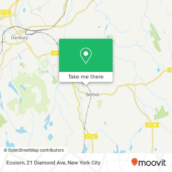 Ecoiorn, 21 Diamond Ave map