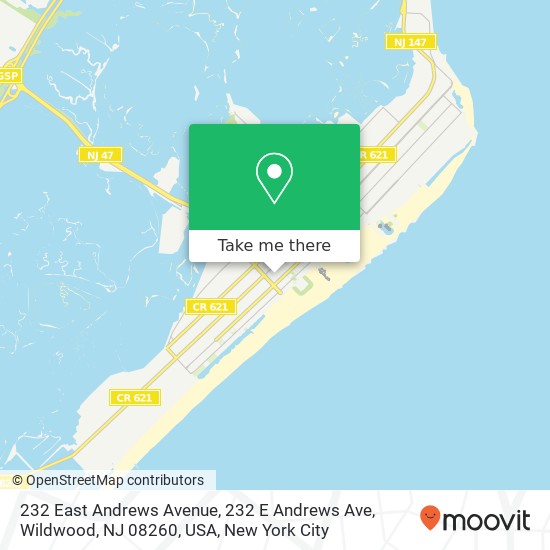 232 East Andrews Avenue, 232 E Andrews Ave, Wildwood, NJ 08260, USA map