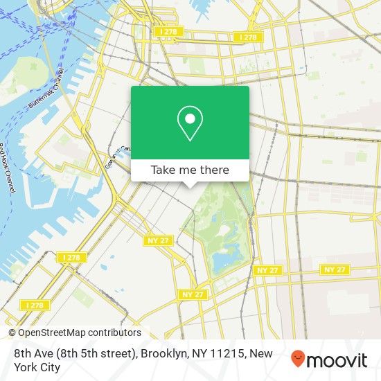 8th Ave (8th 5th street), Brooklyn, NY 11215 map