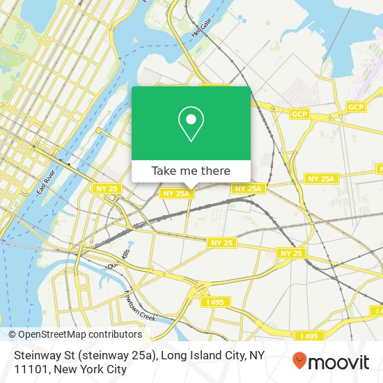 Steinway St (steinway 25a), Long Island City, NY 11101 map