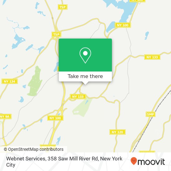 Mapa de Webnet Services, 358 Saw Mill River Rd