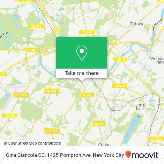 Mapa de Gina Giancola DC, 1425 Pompton Ave