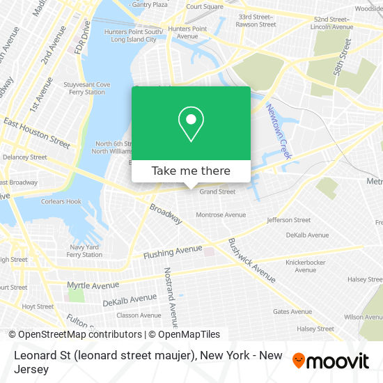 Leonard St (leonard street maujer) map