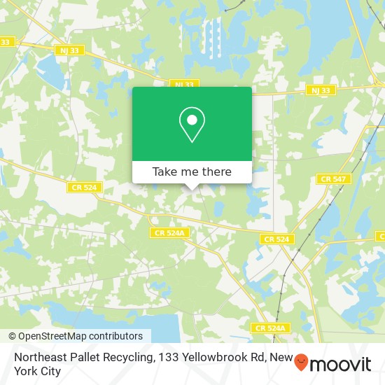 Northeast Pallet Recycling, 133 Yellowbrook Rd map