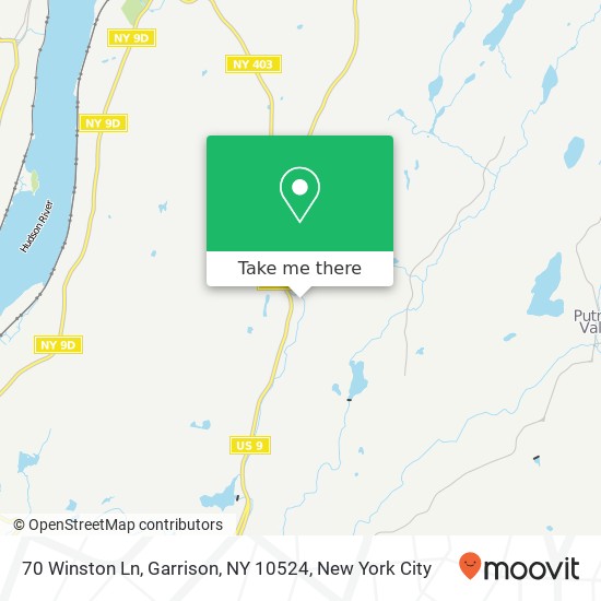 70 Winston Ln, Garrison, NY 10524 map