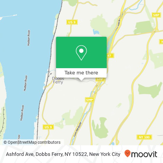 Mapa de Ashford Ave, Dobbs Ferry, NY 10522