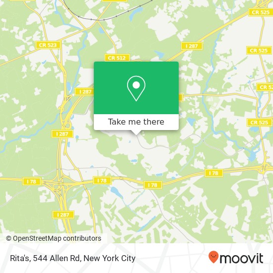 Mapa de Rita's, 544 Allen Rd