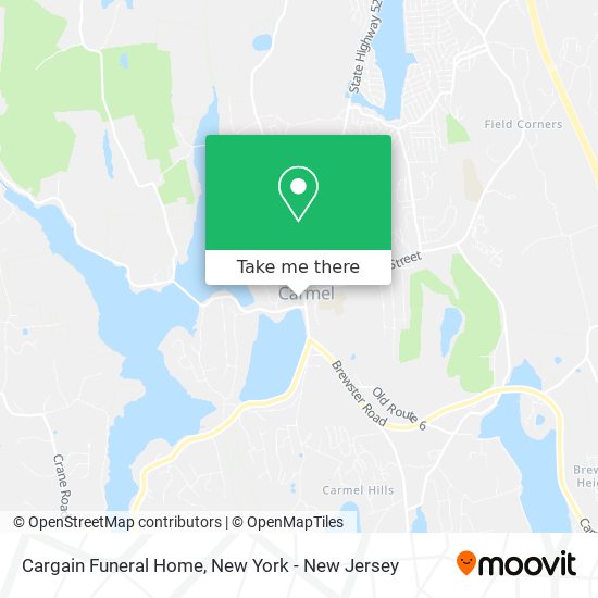 Cargain Funeral Home map