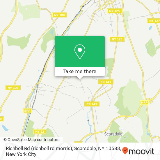 Richbell Rd (richbell rd morris), Scarsdale, NY 10583 map