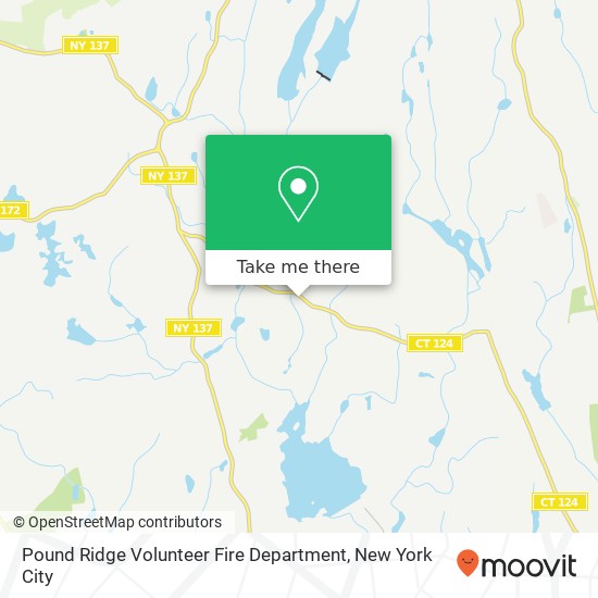 Pound Ridge Volunteer Fire Department map