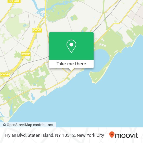 Mapa de Hylan Blvd, Staten Island, NY 10312