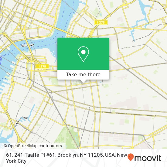 61, 241 Taaffe Pl #61, Brooklyn, NY 11205, USA map