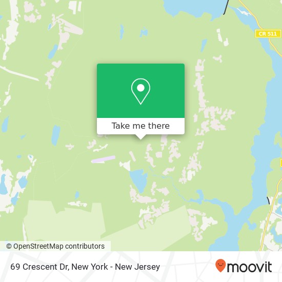 Mapa de 69 Crescent Dr, Ringwood (CUPSAW LAKE), NJ 07456