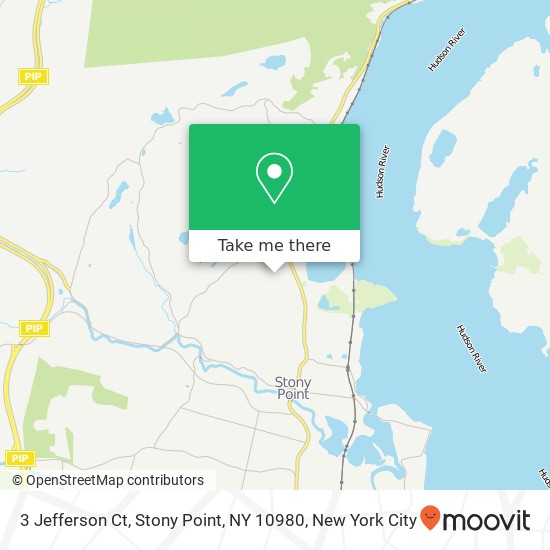 Mapa de 3 Jefferson Ct, Stony Point, NY 10980