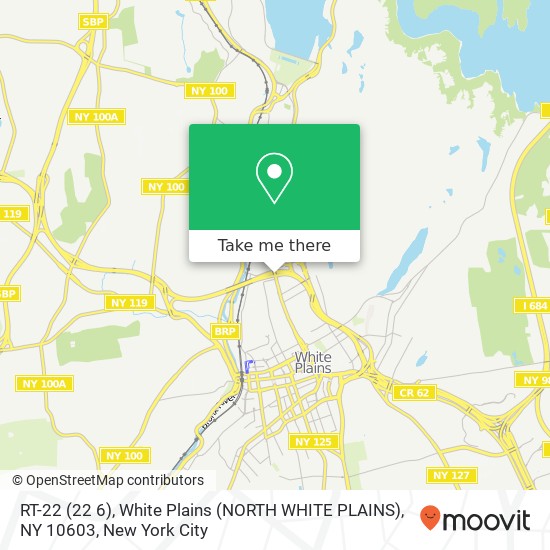 Mapa de RT-22 (22 6), White Plains (NORTH WHITE PLAINS), NY 10603