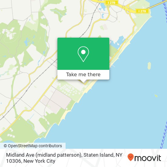 Mapa de Midland Ave (midland patterson), Staten Island, NY 10306