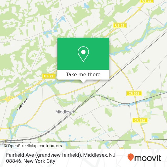 Fairfield Ave (grandview fairfield), Middlesex, NJ 08846 map