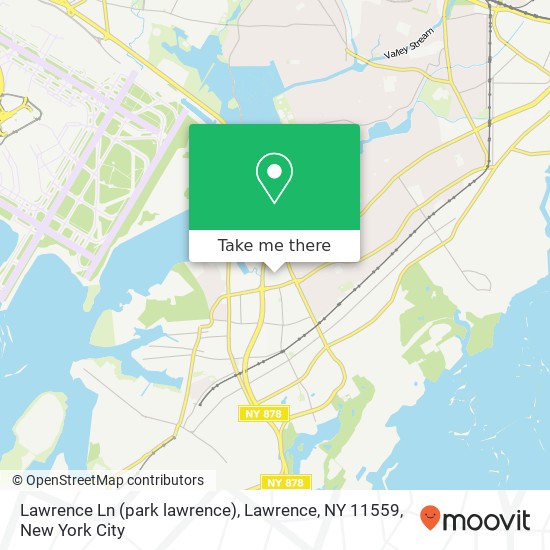 Mapa de Lawrence Ln (park lawrence), Lawrence, NY 11559