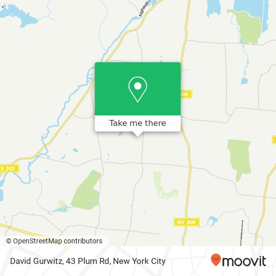 Mapa de David Gurwitz, 43 Plum Rd
